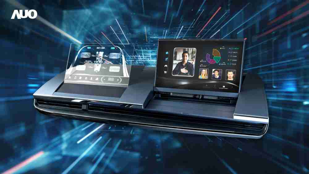 壹号平台Micro LED Display HMI解决方案打造透明Micro LED前座仪表，，，呈现信息并保留驾驶视野开阔；亦为副驾驶座乘客打造收放自如的Micro LED屏幕，，，在不影响显示质量的前提于显示区内建镜头，，，，让用户能与视讯对象直接眼神接触，，提供绝佳的双向沟通体验