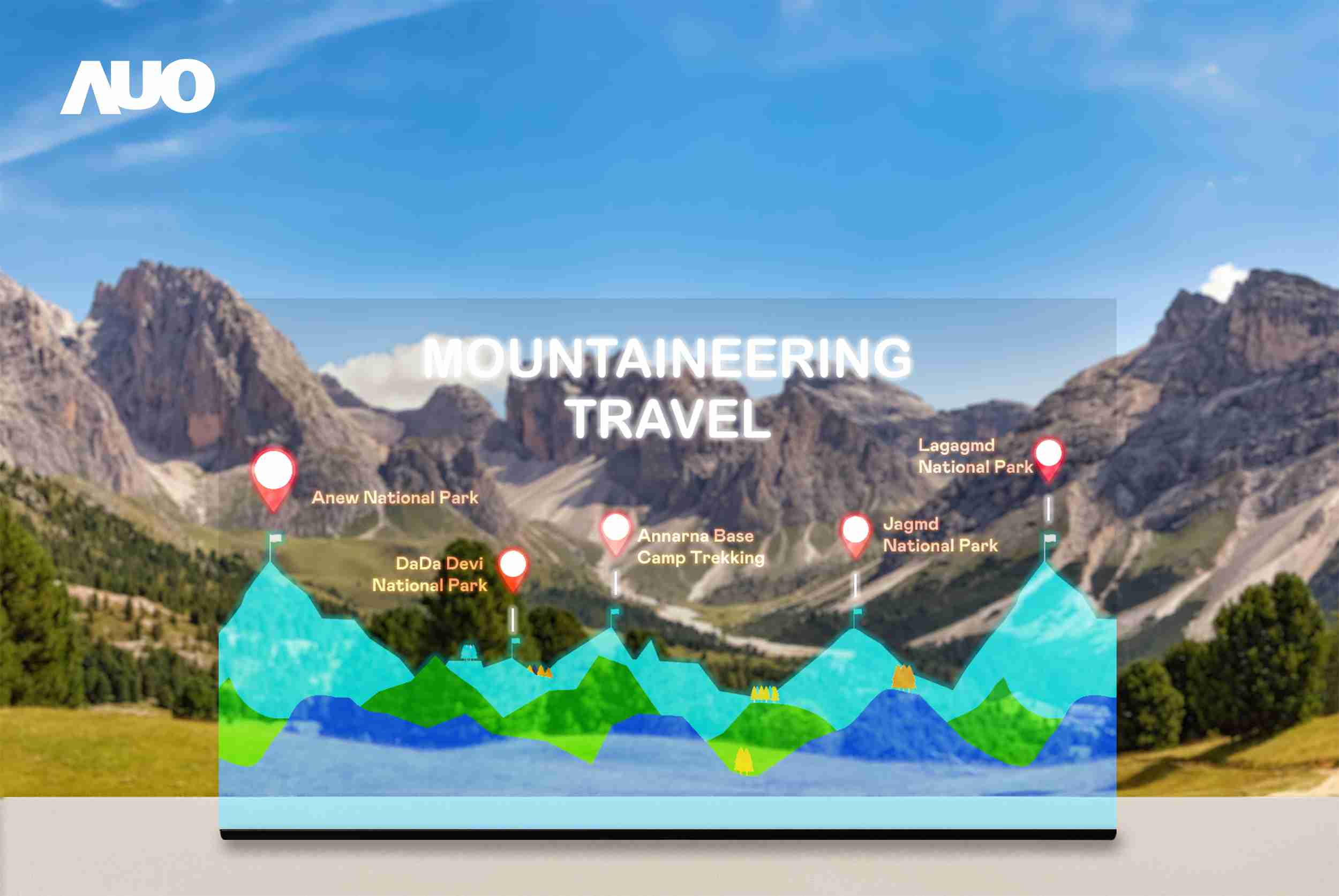 壹号平台展示全球单片尺寸最大(*)42吋透明Micro LED显示器拼接而成的〝64吋透明Micro LED显示器〞，，，具备高透明度、、1,000 nits高亮度、、广色域、、、采用三边无边框的无缝拼接等多重特色，，，呈现超高清、、细腻画质而不遮挡后方视觉，，，，满足层峰需求，，，可广泛运用于零售、、、、艺术展览或商业空间等场域